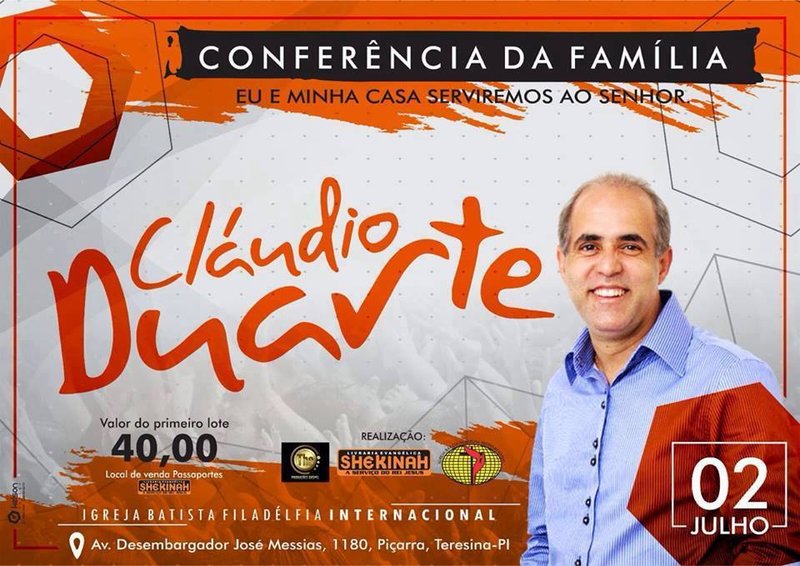 Cláudio Duarte na Conferência da Família em 2016